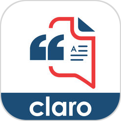 ClaroSpeak - Literacy Support App Low Vision within Accessibility Apps on  iAccessibility.Com